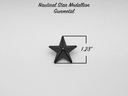 Nautical Star Medallion - Gunmetal