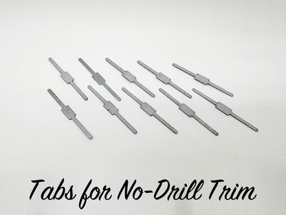 Tabs for No-Drill Aluminum Trim