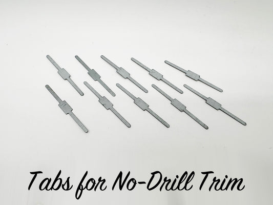 Tabs for No-Drill Aluminum Trim