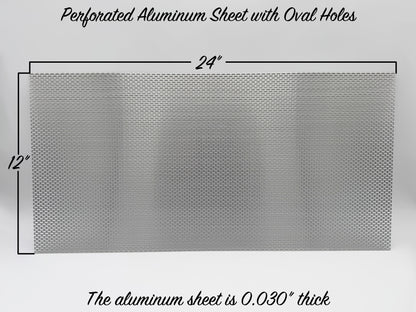 Perforated Aluminum Sheet with Oval Holes