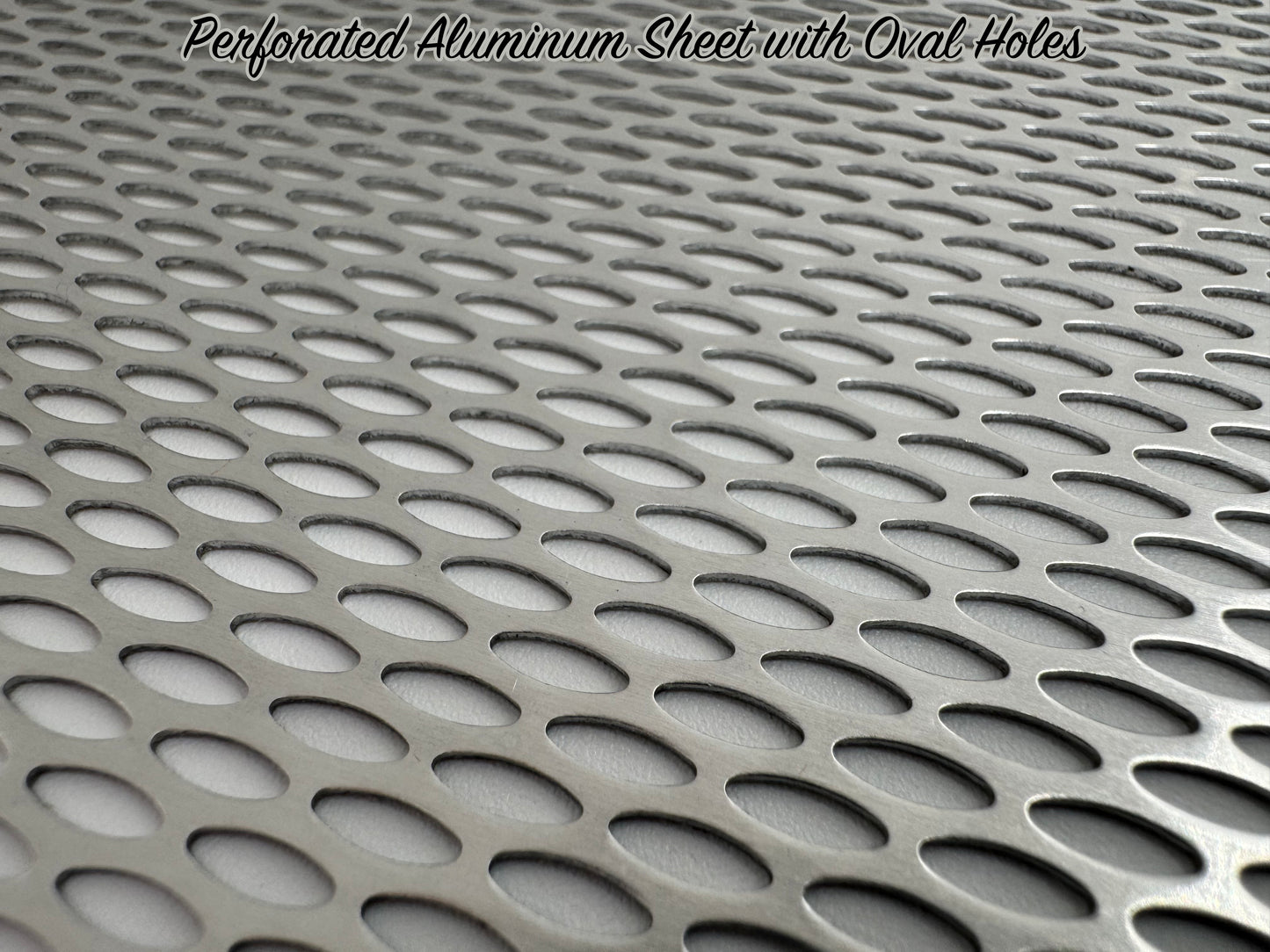 Perforated Aluminum Sheet with Oval Holes