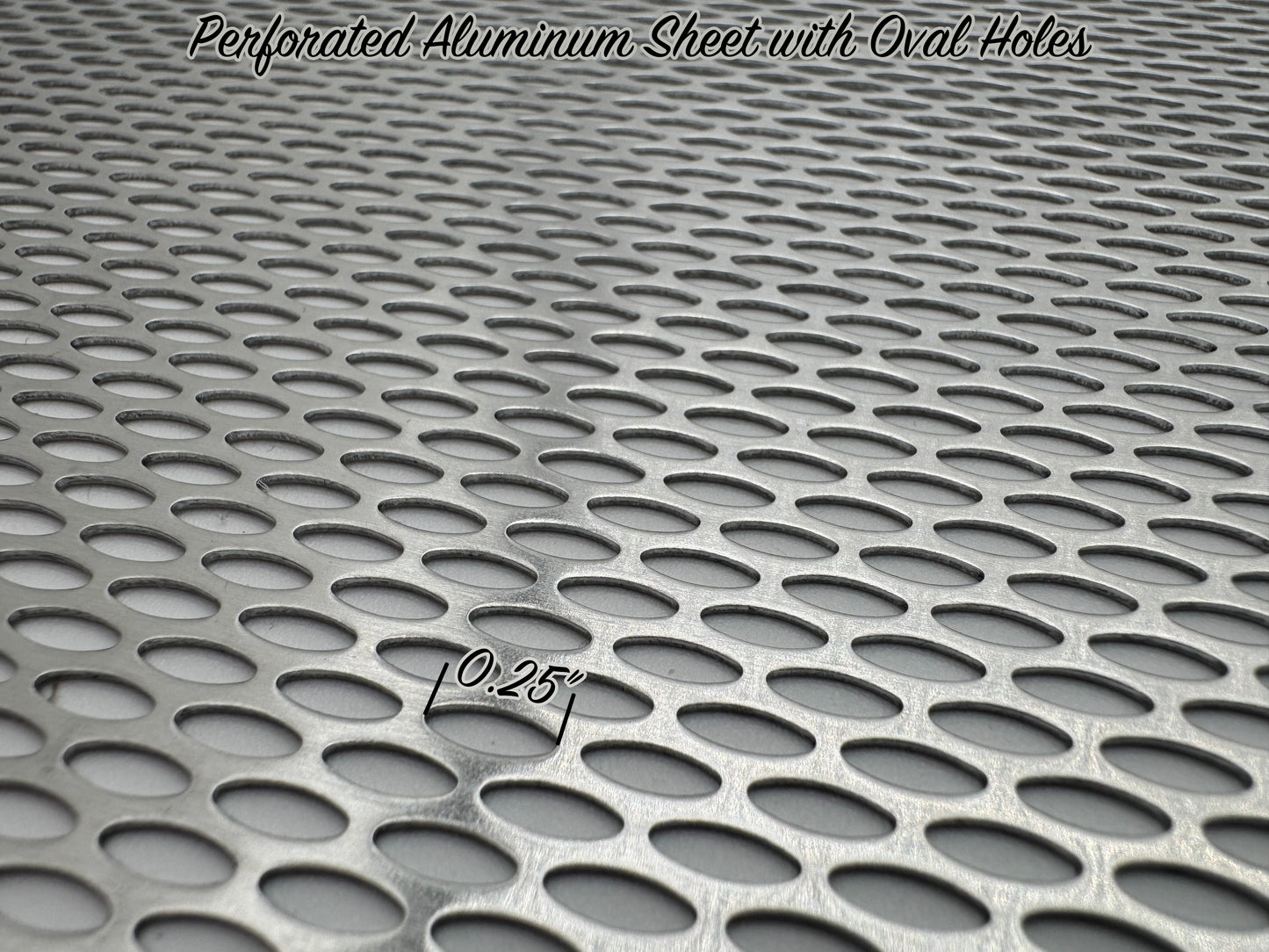 Perforated Aluminum Sheet with Oval Holes