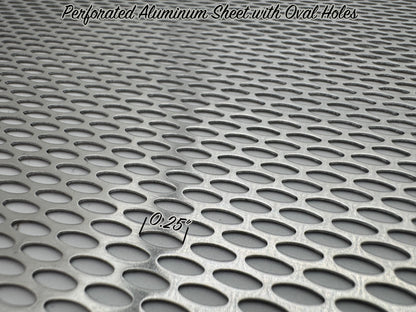 Perforated Aluminum Sheet with Oval Holes