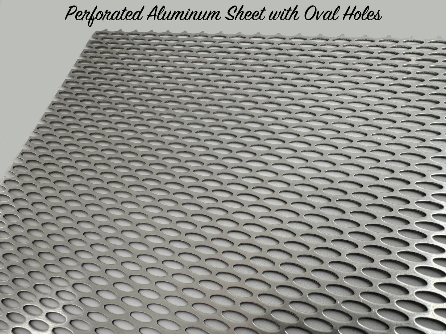 Perforated Aluminum Sheet with Oval Holes