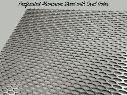 Perforated Aluminum Sheet with Oval Holes