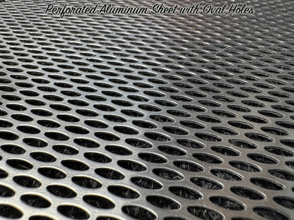 Perforated Aluminum Sheet with Oval Holes