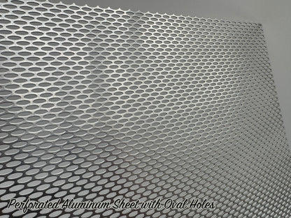 Perforated Aluminum Sheet with Oval Holes