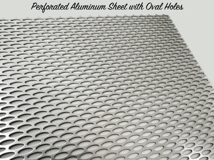 Perforated Aluminum Sheet with Oval Holes