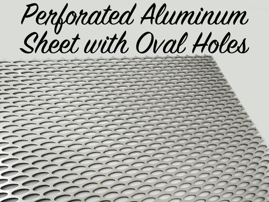 Perforated Aluminum Sheet with Oval Holes