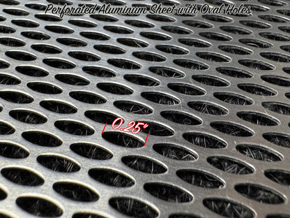 Perforated Aluminum Sheet with Oval Holes