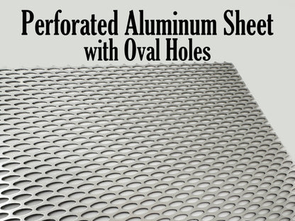Perforated Aluminum Sheet with Oval Holes