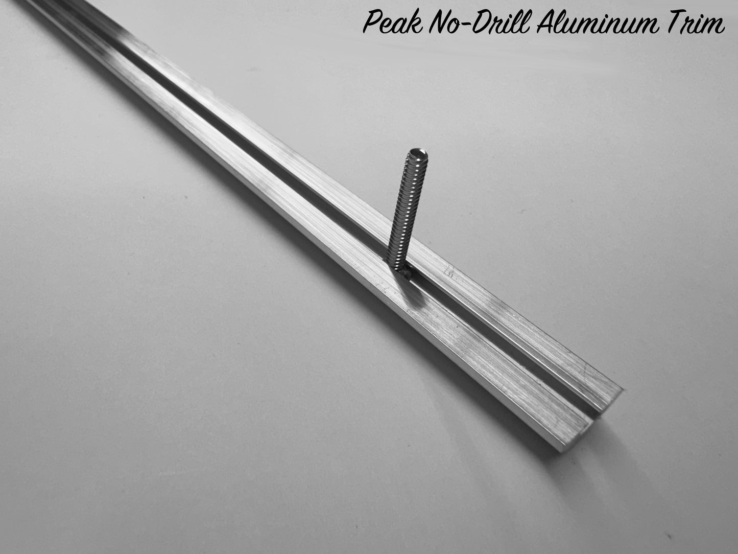 Peak No-Drill Aluminum Trim - 72" Strip - LOW STOCK - 4 STRIPS IN STOCK AS OF 9/10/25, PLEASE CALL TO ORDER