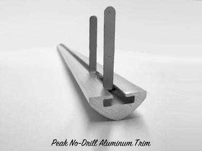 Peak No-Drill Aluminum Trim - 72" Strip - LOW STOCK - 4 STRIPS IN STOCK AS OF 9/10/25, PLEASE CALL TO ORDER