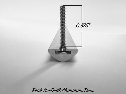 Peak No-Drill Aluminum Trim - 72" Strip - LOW STOCK - 4 STRIPS IN STOCK AS OF 9/10/25, PLEASE CALL TO ORDER