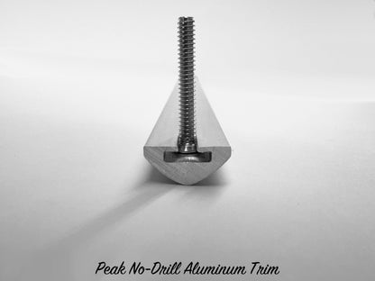 Peak No-Drill Aluminum Trim - 72" Strip - LOW STOCK - 4 STRIPS IN STOCK AS OF 9/10/25, PLEASE CALL TO ORDER