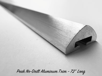 Peak No-Drill Aluminum Trim - 72" Strip - LOW STOCK - 4 STRIPS IN STOCK AS OF 9/10/25, PLEASE CALL TO ORDER