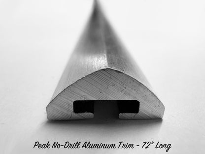 Peak No-Drill Aluminum Trim - 72" Strip - LOW STOCK - 4 STRIPS IN STOCK AS OF 9/10/25, PLEASE CALL TO ORDER