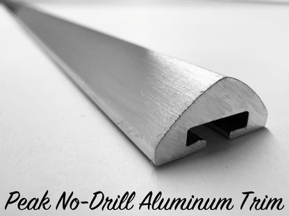 Peak No-Drill Aluminum Trim - 72" Strip - LOW STOCK - 4 STRIPS IN STOCK AS OF 9/10/25, PLEASE CALL TO ORDER