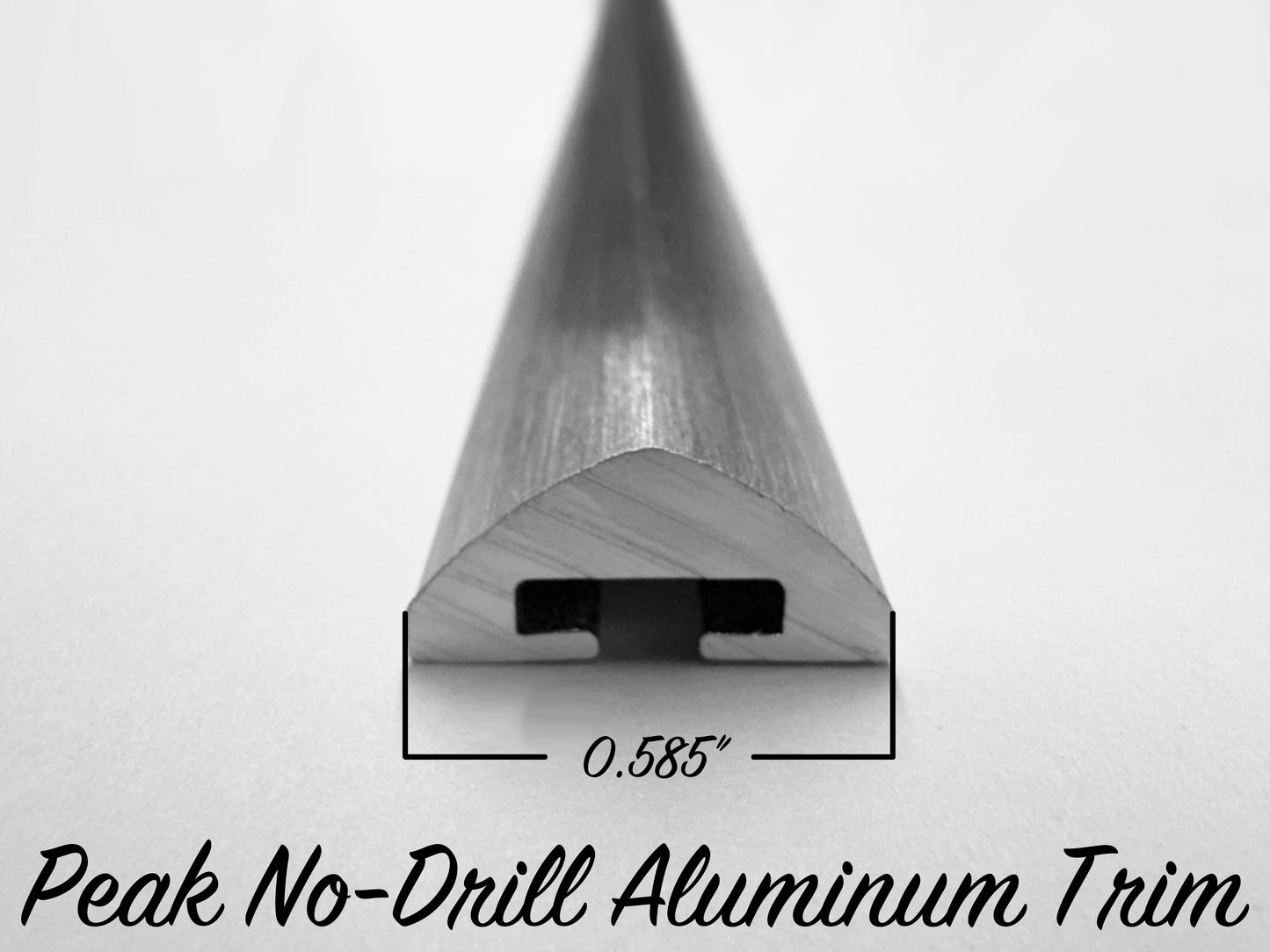 Peak No-Drill Aluminum Trim - 72" Strip - LOW STOCK - 4 STRIPS IN STOCK AS OF 9/10/25, PLEASE CALL TO ORDER