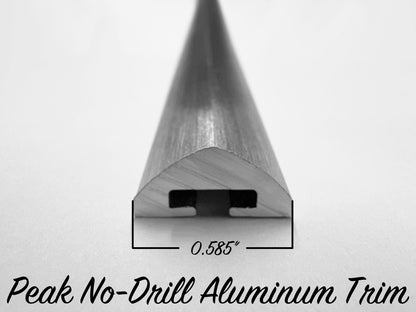 Peak No-Drill Aluminum Trim - 72" Strip - LOW STOCK - 4 STRIPS IN STOCK AS OF 9/10/25, PLEASE CALL TO ORDER