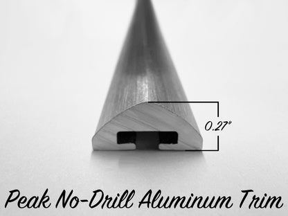 Peak No-Drill Aluminum Trim - 72" Strip - LOW STOCK - 4 STRIPS IN STOCK AS OF 9/10/25, PLEASE CALL TO ORDER