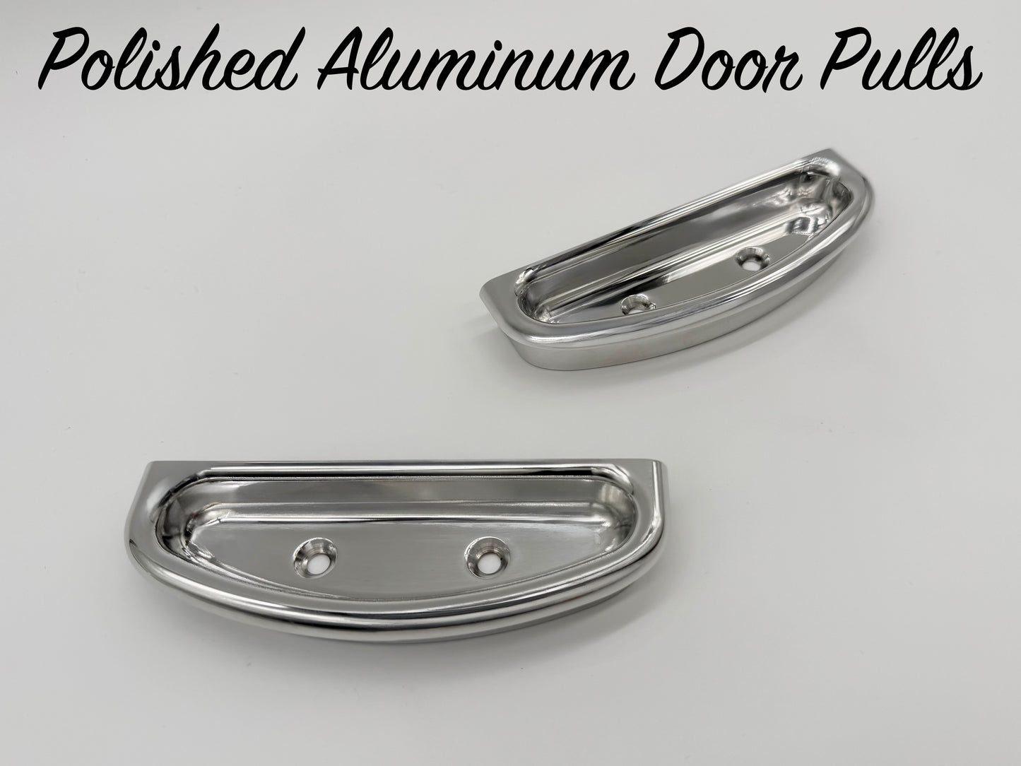 Polished Billet Aluminum Door Pulls - Pair