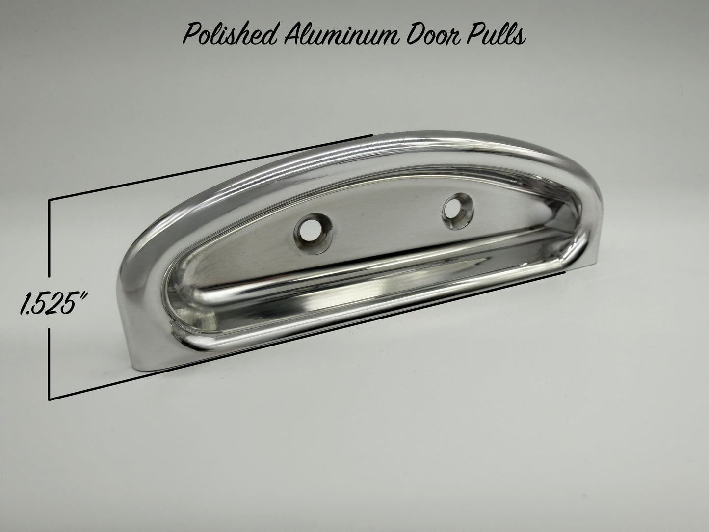 Polished Billet Aluminum Door Pulls - Pair