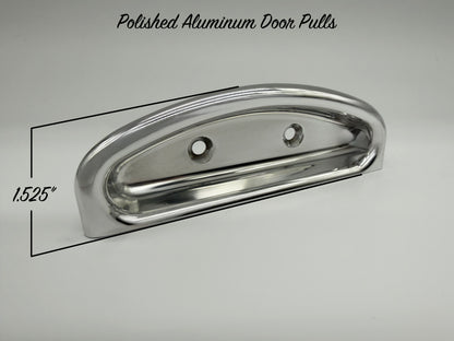 Polished Billet Aluminum Door Pulls - Pair