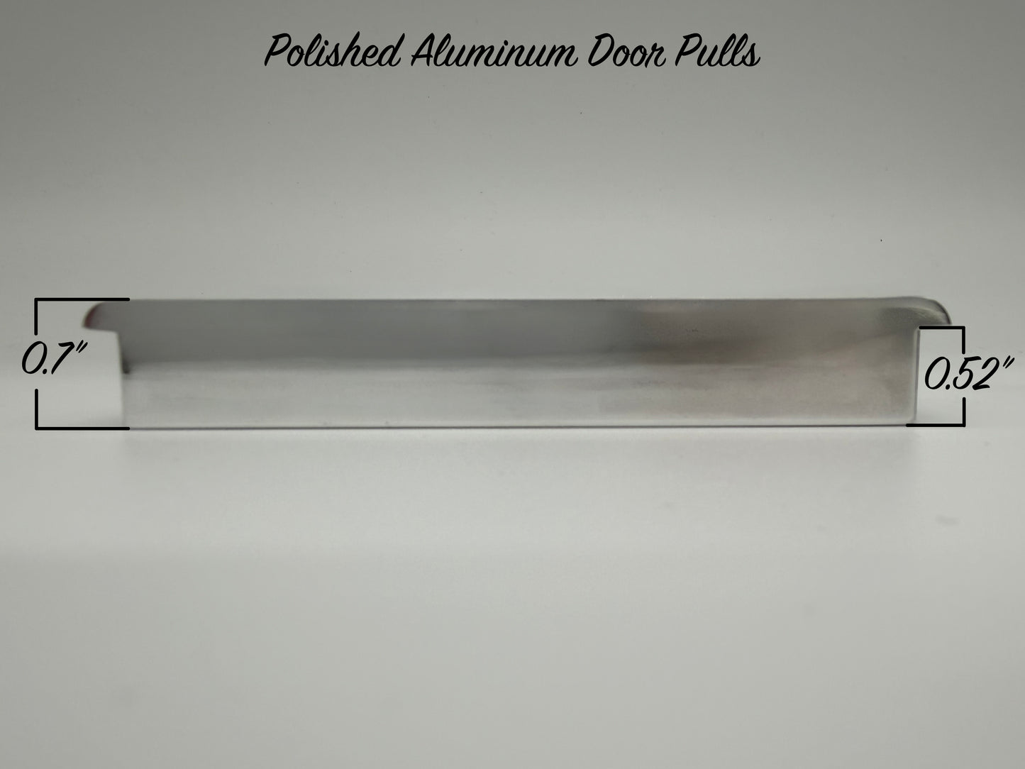 Polished Billet Aluminum Door Pulls - Pair