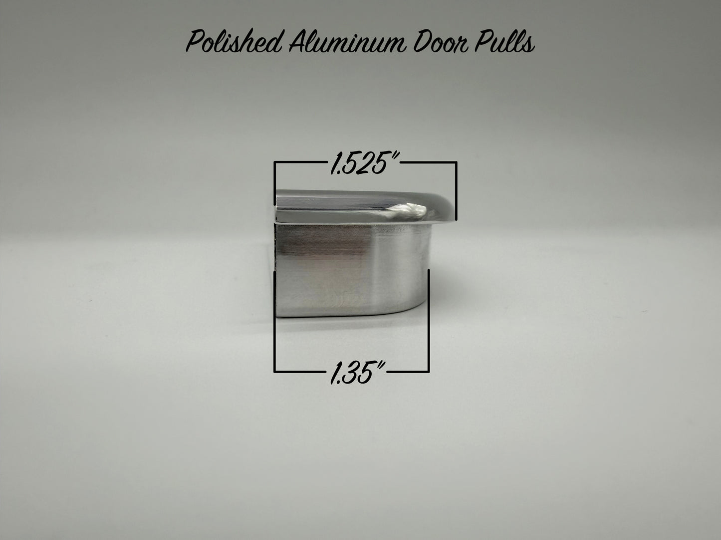 Polished Billet Aluminum Door Pulls - Pair