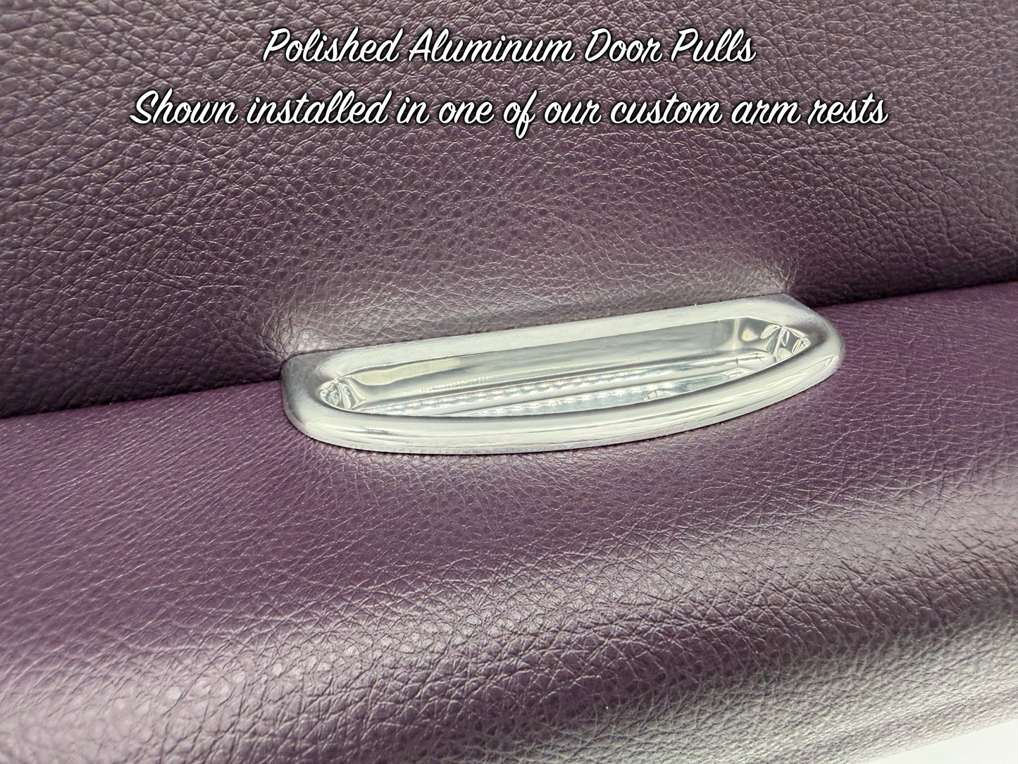 Polished Billet Aluminum Door Pulls - Pair