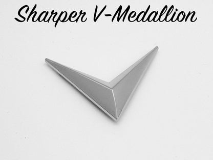 Sharper V-Medallion - Chrome