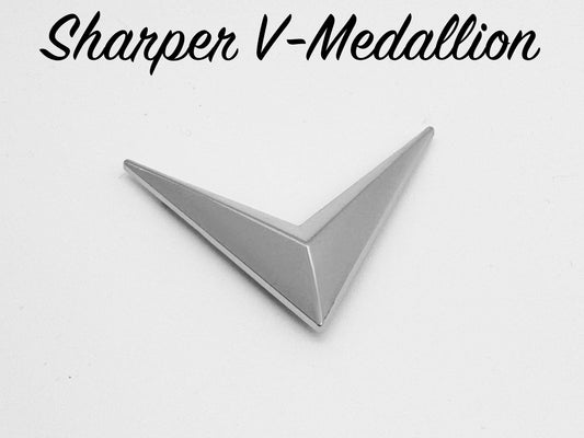 Sharper V-Medallion - Chrome