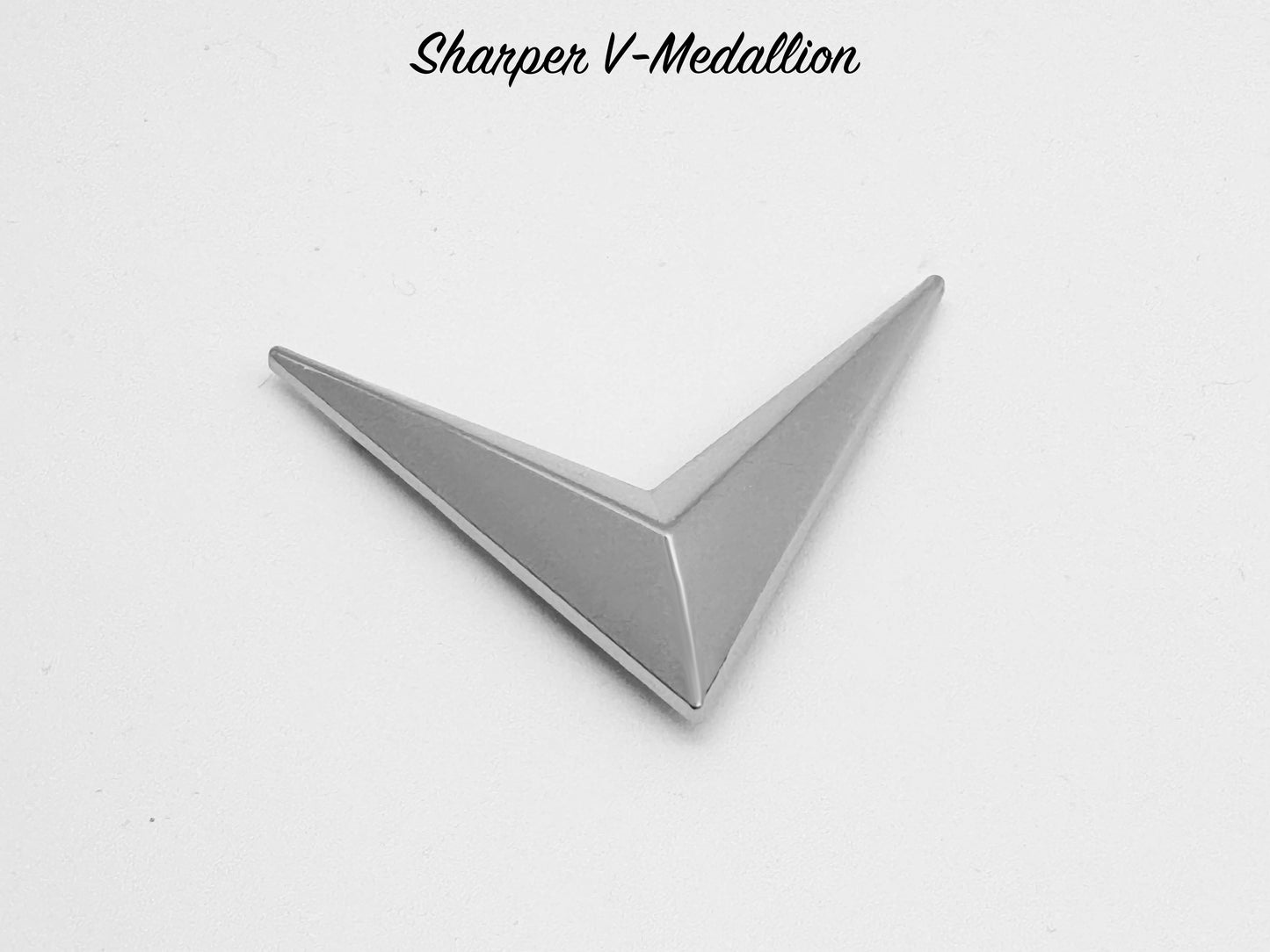 Sharper V-Medallion - Chrome