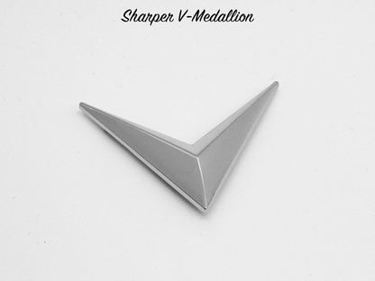 Sharper V-Medallion - Chrome