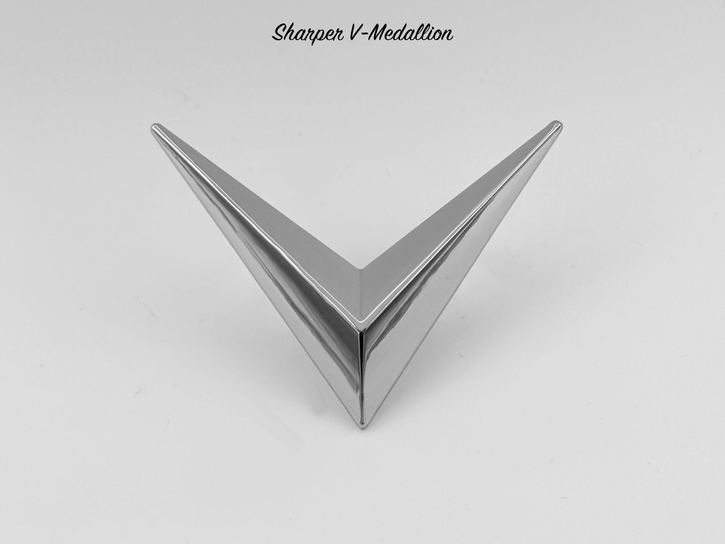 Sharper V-Medallion - Chrome