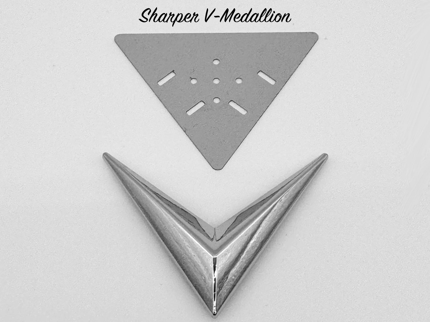 Sharper V-Medallion - Chrome