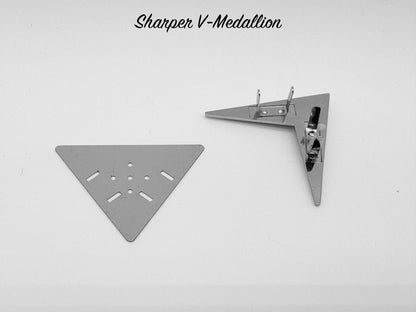 Sharper V-Medallion - Chrome