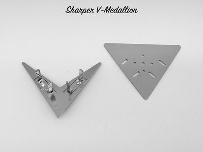 Sharper V-Medallion - Chrome