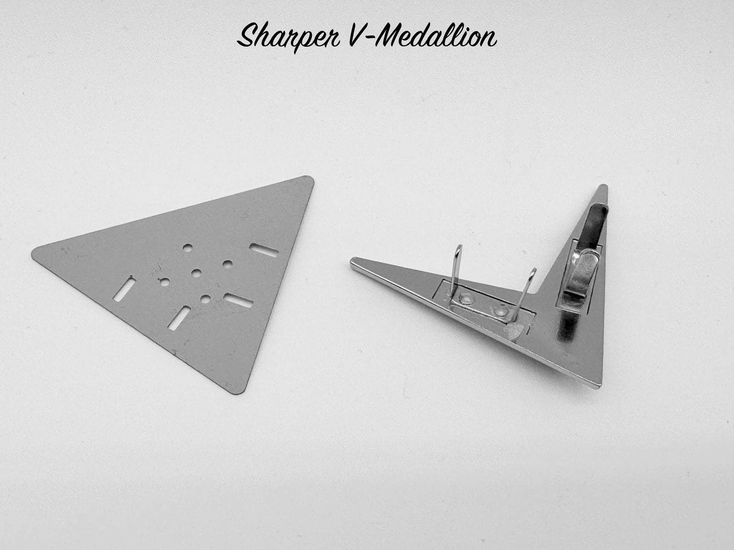 Sharper V-Medallion - Chrome