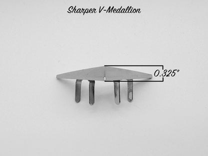 Sharper V-Medallion - Chrome