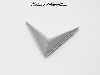 Sharper V-Medallion - Chrome