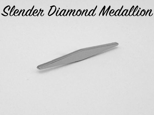 Slender Diamond Medallion - Chrome