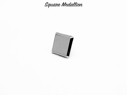 Square Medallion - Chrome