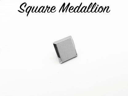 Square Medallion - Chrome