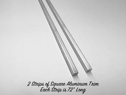 Square Aluminum Trim - 72" Strip