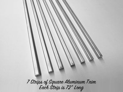 Square Aluminum Trim - 72" Strip