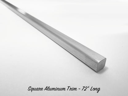 Square Aluminum Trim - 72" Strip