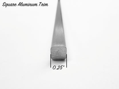 Square Aluminum Trim - 72" Strip