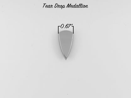 Tear Drop Medallion - Chrome